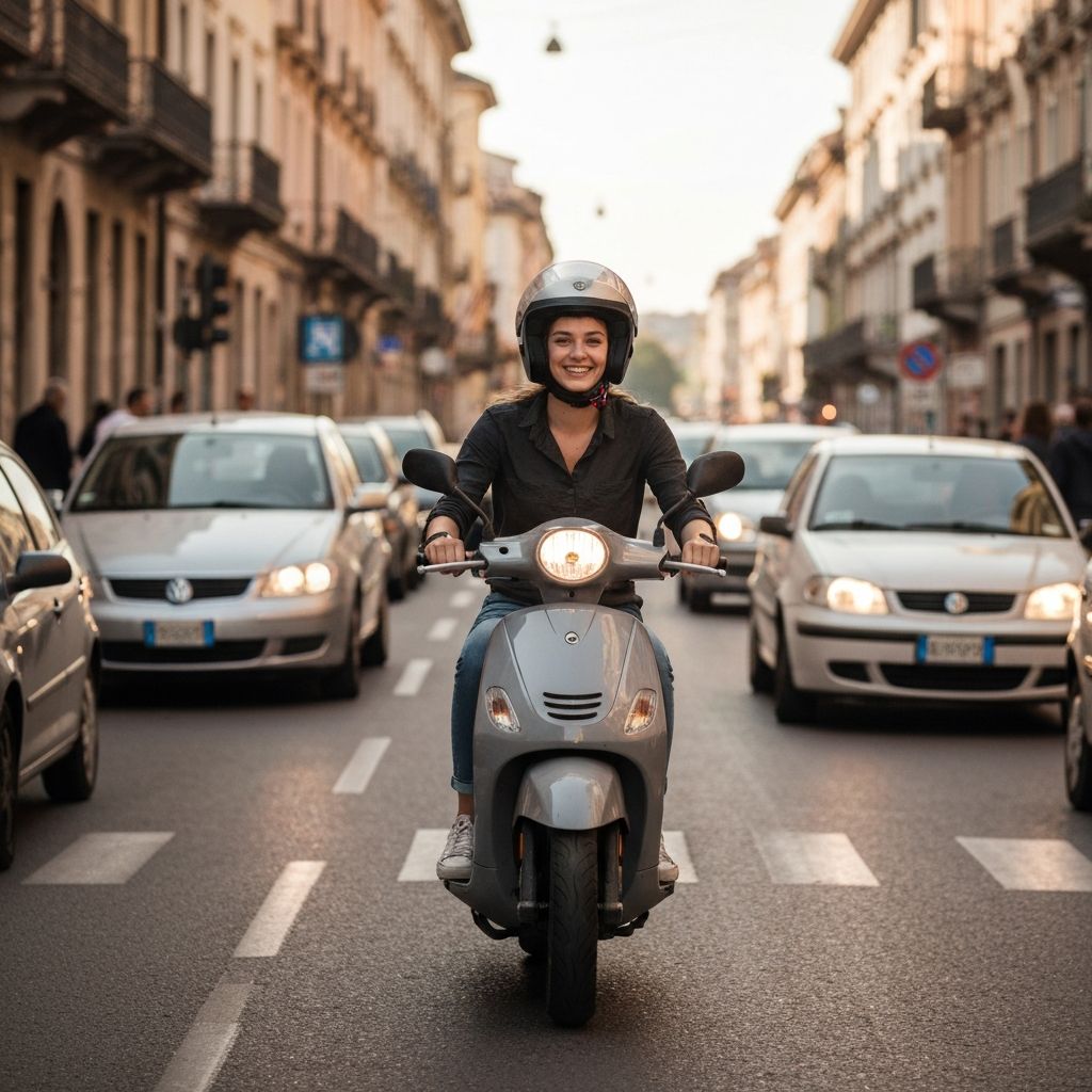 Sikker scooterkørsel i trafikken
